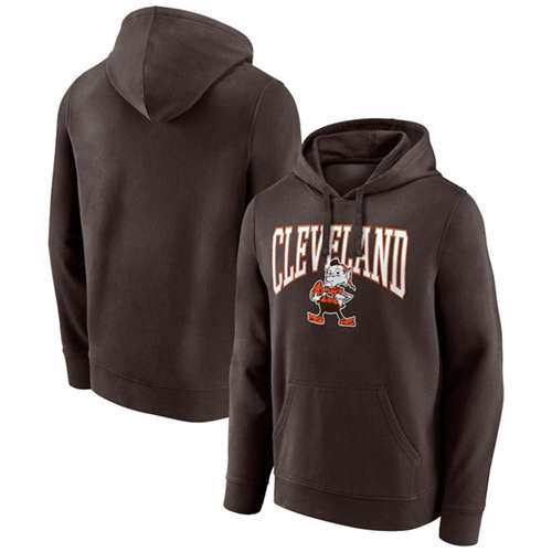 Cleveland Browns Brown Gridiron Classics Campus Standard Pullover Hoodie